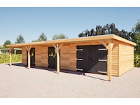 Tuinhuis bouwpakket 1200x650cm in douglas - afbeelding 1 van  12