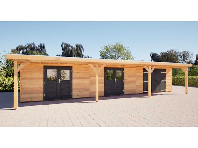 Tuinhuis bouwpakket 1200x650cm in douglas - afbeelding 5 van  12