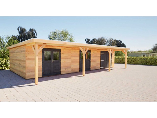 Tuinhuis bouwpakket 1200x650cm in douglas - afbeelding 6 van  12
