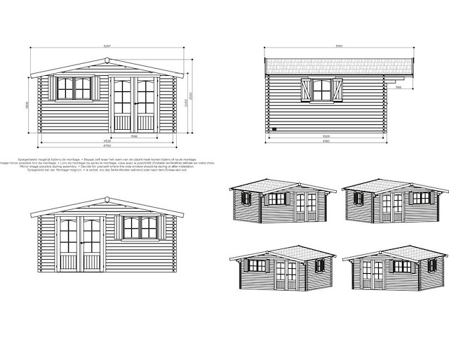 Tuinhuis chambery - afbeelding 2 van  3