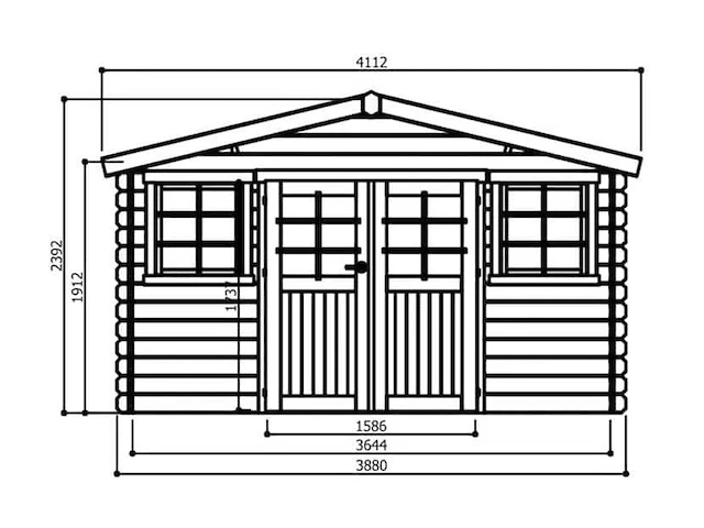 Tuinhuis dole - afbeelding 2 van  3