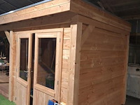 Tuinhuis (douglas) met overkapping - 670x250cm - afbeelding 2 van  10