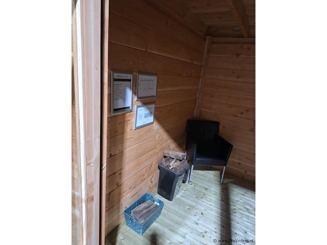 Tuinhuis (douglas) met overkapping - 670x250cm - afbeelding 6 van  10