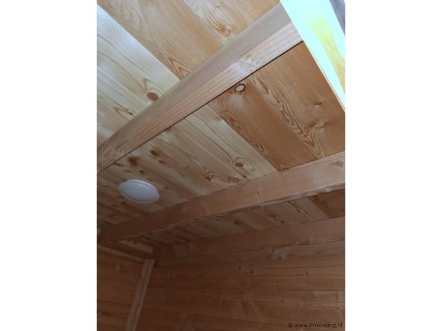 Tuinhuis (douglas) met overkapping - 670x250cm - afbeelding 7 van  10