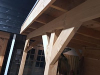 Tuinhuis (douglas) met overkapping - 670x250cm - afbeelding 9 van  10