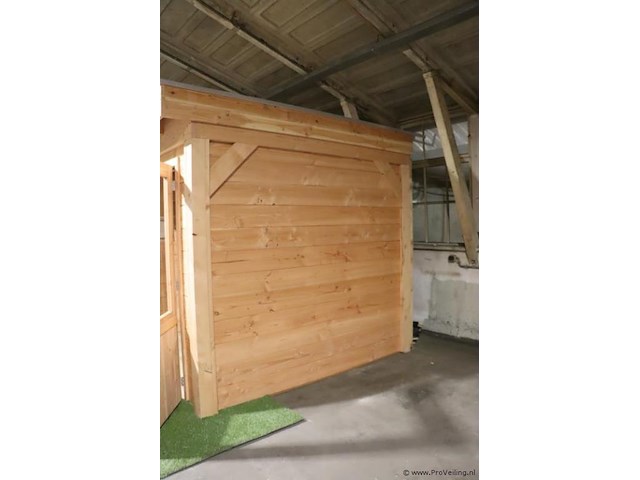Tuinhuis (douglas) met overkapping - 670x250cm - afbeelding 3 van  16