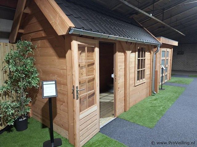 Tuinhuis (douglas) met zadeldak - 400x200cm - afbeelding 1 van  12