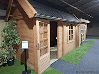 Tuinhuis (douglas) met zadeldak - 400x200cm