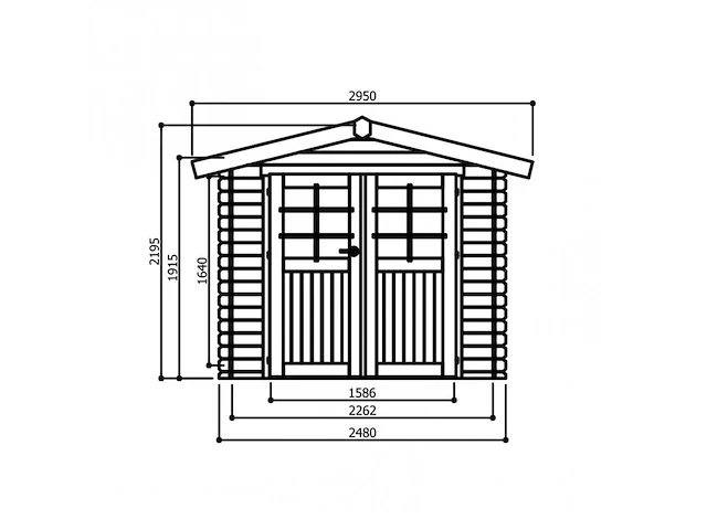 Tuinhuis gera - afbeelding 2 van  3