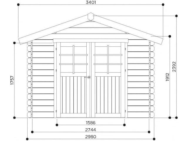 Tuinhuis lannion - afbeelding 2 van  3