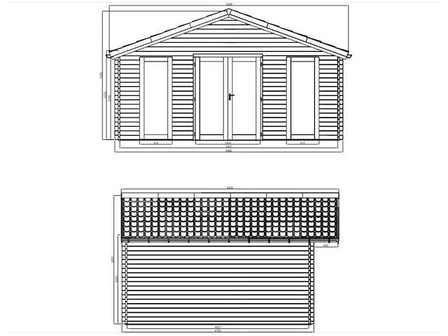 Tuinhuis ludovic 5,68 x 4,78 m - afbeelding 3 van  3