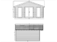 Tuinhuis ludovic 5,68 x 4,78 m - afbeelding 3 van  3