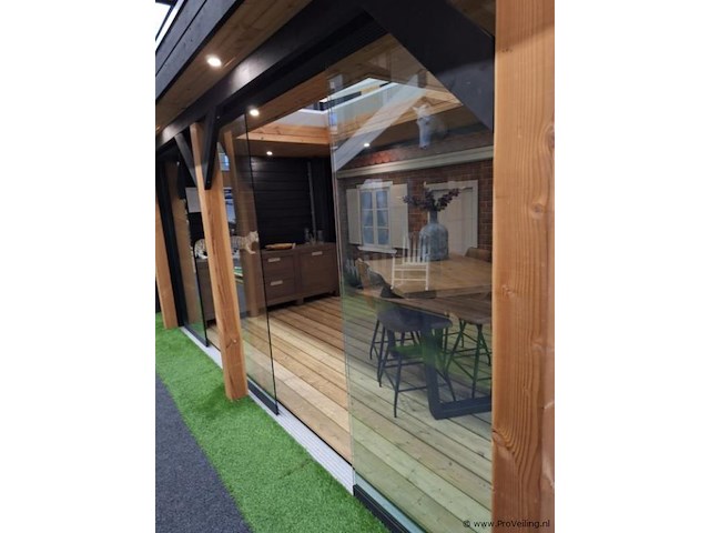 Tuinhuis met glazen schuifwanden - 500x300cm - afbeelding 7 van  12