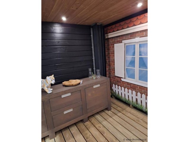 Tuinhuis met glazen schuifwanden - 540x320x247 cm - afbeelding 9 van  12