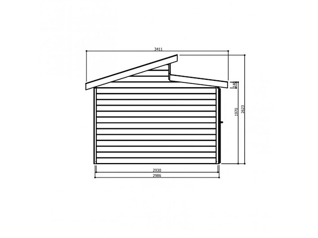 Tuinhuis milano - afbeelding 3 van  3