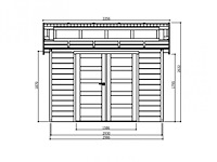 Tuinhuis milano - afbeelding 2 van  3