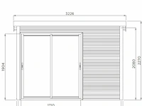 Tuinhuis seda - afbeelding 2 van  3