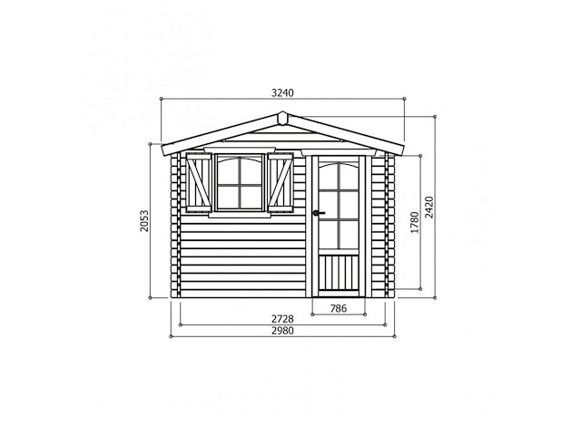 Tuinhuis, servoz - afbeelding 3 van  4