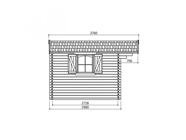 Tuinhuis, servoz - afbeelding 4 van  4