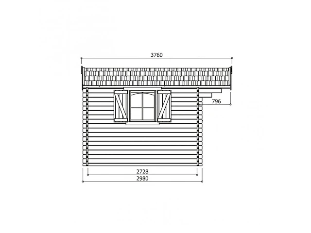 Tuinhuis, servoz - afbeelding 4 van  4