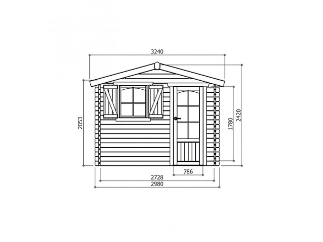 Tuinhuis, servoz - afbeelding 3 van  4