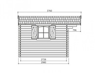 Tuinhuis servoz - afbeelding 3 van  3