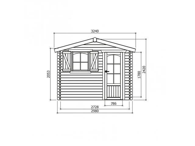 Tuinhuis servoz - afbeelding 2 van  3