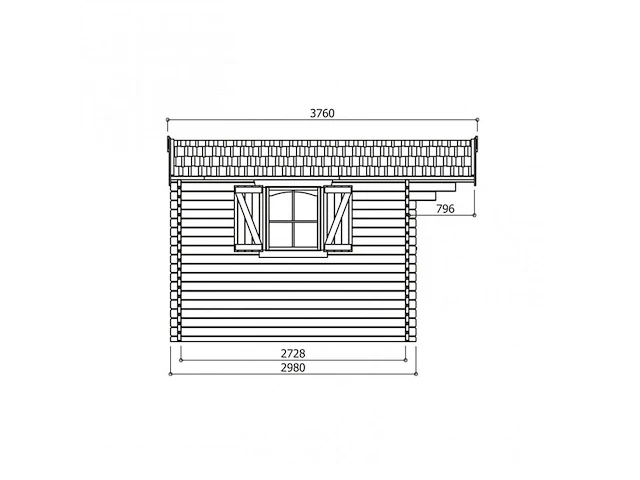 Tuinhuis servoz - afbeelding 3 van  3