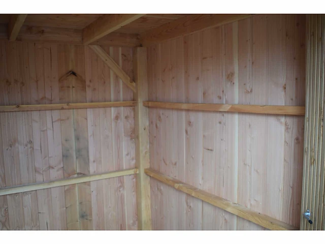 Tuinhuis triple-profiel met overkapping 295x600x240 cm - afbeelding 3 van  14