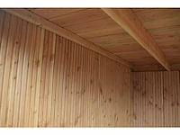 Tuinhuis triple-profiel met overkapping 295x600x240 cm - afbeelding 5 van  14