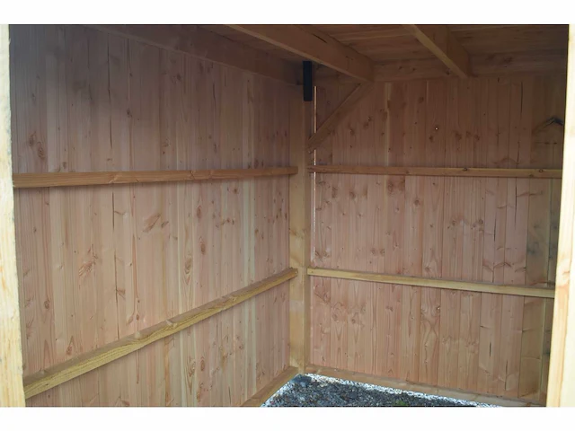 Tuinhuis triple-profiel met overkapping 295x600x240 cm - afbeelding 14 van  14