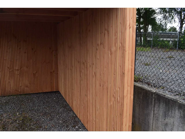 Tuinhuis triple-profiel met overkapping 350x550x240 cm - afbeelding 10 van  14