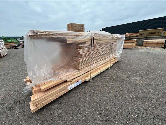 Tuinhuis triple-profiel met overkapping 350x700x240 cm - afbeelding 6 van  14