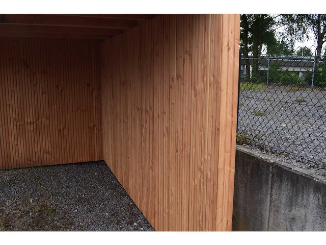 Tuinhuis triple-profiel met overkapping 350x700x240 cm - afbeelding 7 van  9