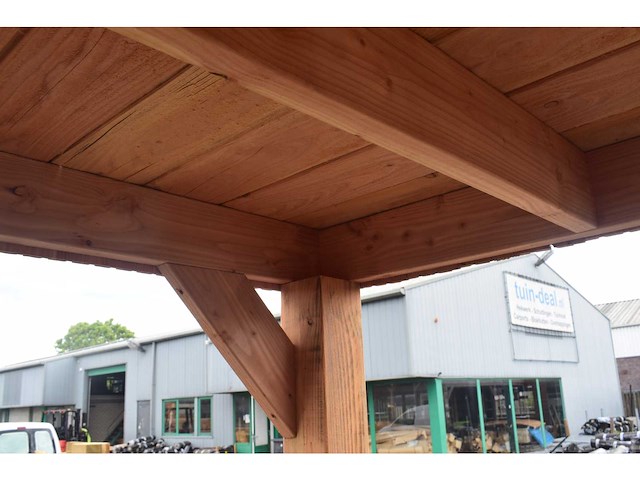 Tuinhuis triple-profiel met overkapping 400x600x240 cm - afbeelding 4 van  14