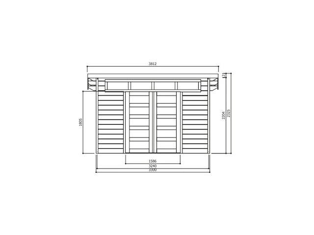 Tuinhuis venezia - afbeelding 2 van  3