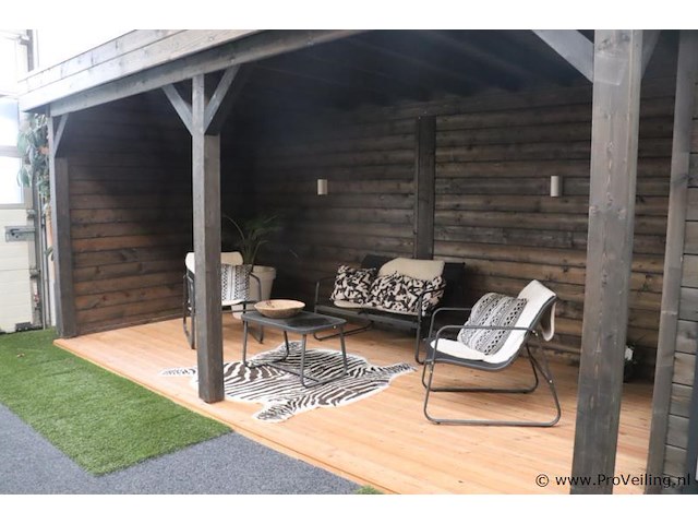 Tuinhuis (vuren) met veranda - 600x240cm - afbeelding 4 van  22