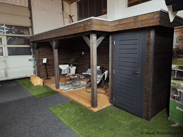 Tuinhuis (vuren) met veranda - 600x240cm - afbeelding 2 van  20