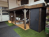 Tuinhuis (vuren) met veranda - 600x240cm - afbeelding 2 van  20