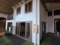 Tuinhuis (vuren) met woongedeelte en garage - 850x540x495 cm - afbeelding 1 van  14