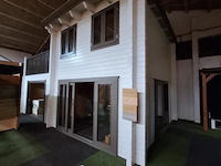 Tuinhuis (vuren) met woongedeelte en garage - 850x540x495 cm - afbeelding 9 van  14