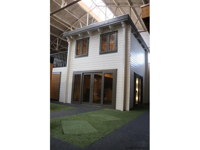 Tuinhuis (vuren) met woongedeelte en garage - 850x540x495 cm - afbeelding 1 van  39
