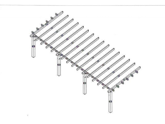 Tuinhuisfabriek - 201080 - aanbouwconstructie 10 x 4 m - afbeelding 1 van  3