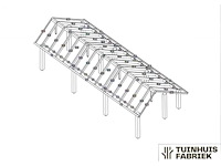 Tuinhuisfabriek - 3276 - constructie kapschuur 9050 x 4000 - afbeelding 1 van  3