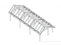 Tuinhuisfabriek - 3325 - constructie kapschuur 9 x 4 - afbeelding 1 van  3