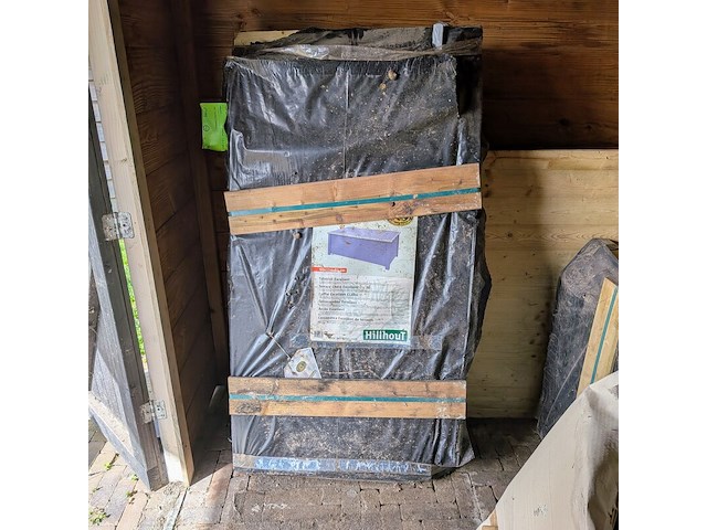 Tuinkist, 1x tuinkast en diversen, hillhout - afbeelding 1 van  8