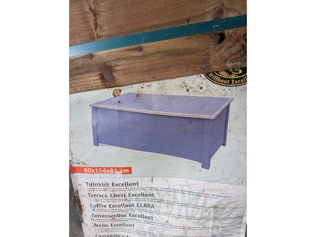 Tuinkist, 1x tuinkast en diversen, hillhout - afbeelding 4 van  8