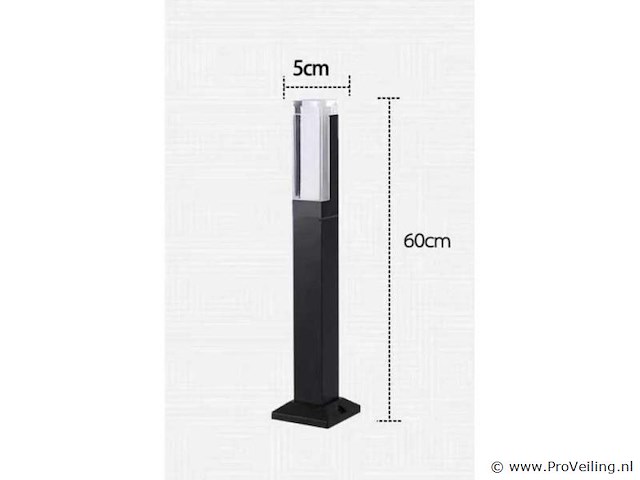 Tuinlamp - 10w – 60 cm – 3500k warm wit - sla-35 (4x) - afbeelding 4 van  4