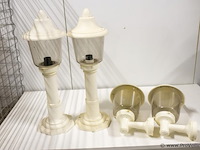 Tuinlampen (2 stuks) & wandlampen (2 stuks) - afbeelding 1 van  3