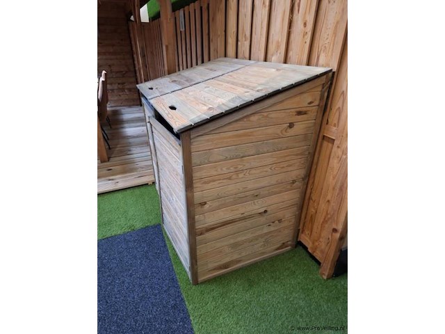Tuinopbergkist t.b.v. containers - 100x80x120cm - afbeelding 1 van  3